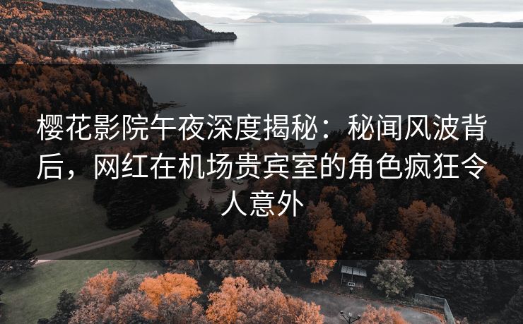 樱花影院午夜深度揭秘：秘闻风波背后，网红在机场贵宾室的角色疯狂令人意外