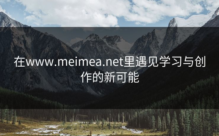 在www.meimea.net里遇见学习与创作的新可能